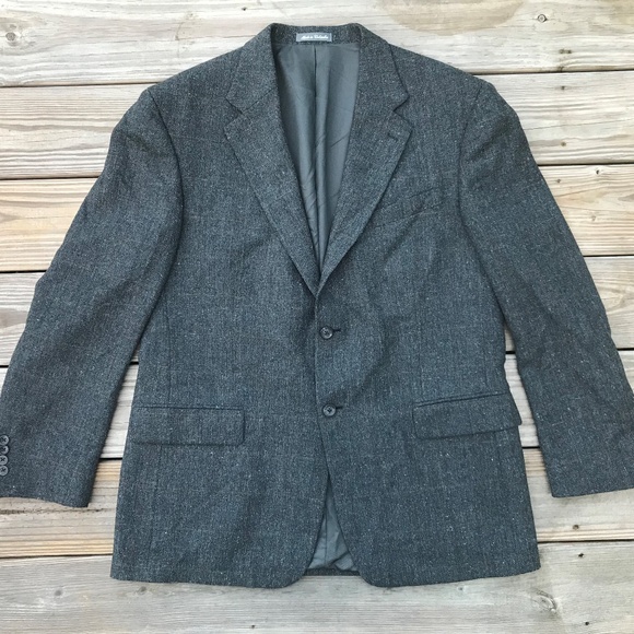Oscar de la Renta Other - Oscar De La Renta Men Blazer Two Button Wool Coat